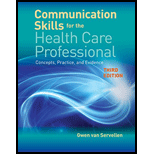 Communication Skills for the Health Care Professional