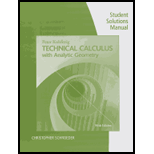 Technical Calculus with Analytic Geometry - Student Solution Manual