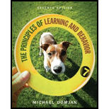 Principles of Learning and Behavior