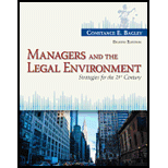 Managers and Legal Environment