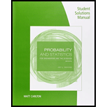 Student Solutions Manual for Devore's Probability and Statistics for Engineering and the Sciences, 9th
