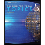 Reading for Today 5: Topics