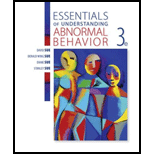 Essentials of Understanding Abnormal Behavior