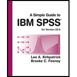 Simple Guide to IBM SPSS Statistics - version 23.0