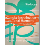 Concise Introduction to Tonal Harmony Workbook