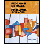 Research Methods for Behavioral Sciences