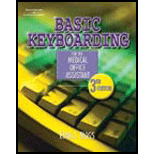 Basic Keyboarding for the Medical Office Assistant - With CD