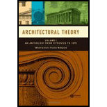 Architectural Theory, Volume 1