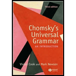 Chomsky's Universal Grammar: An Introduction (Paperback)