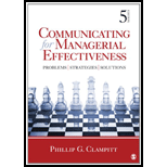 Communicating for Managerial Effective