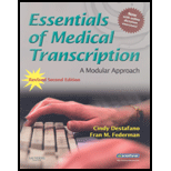 Essentials of Medical Transcription - Revised Reprint : Modular Approach