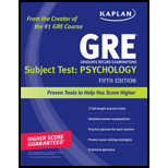 GRE Grad. Rec. Examination: Subject Test: Psychology