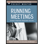 Running Meetings ; Pocket Mentor Series
