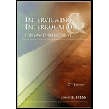 Interviewing and Interrogation for Law Enforcement (Paperback)