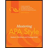 Mastering APA Style: Student's Workbook and Training Guide