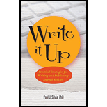 Write It Up: Practical Strategies for Writing and Publishing Journal Articles