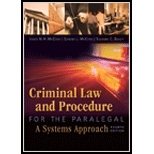 Criminal Law and Procedure for Paralegal