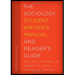 Sociology Student Writer's Manual and Reader Guide