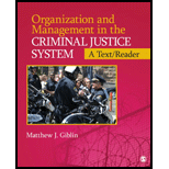 Organization and Management in the Criminal Justice System: A Text / Reader