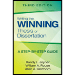 Writing Winning Thesis or Dissertation