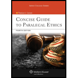 Concise Guide to Paralegal Ethics - With Access