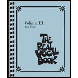 Real Vocal Book - Volume III: Low Voice
