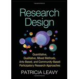 Research Design: Quantitative, Qualitative, Mixed Methods, Arts-Based, and Community-Based Participatory Research Approaches