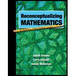 Reconceptualizing Mathematics for Elementary Schl. Tchr