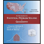 Introduction to Statistical Problem Solving in Geography - With CD