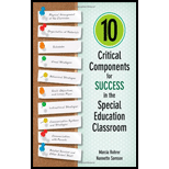 Ten Critical Components for Success in the Special Education Classroom