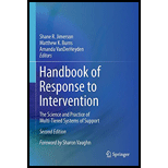 Handbook of Response to Intervention