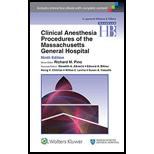 Clinical Anesthesia Procedures of the Massachusetts General Hospital