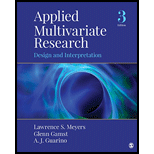 Applied Multivariate Research: Design and Interpretation (Hardback)