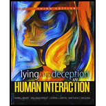 Lying and Deception in Human Interaction