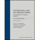 Louisiana Law of Obligations: A Methodological and Comparative Perspective: Cases, Texts and Materials, Second Edition