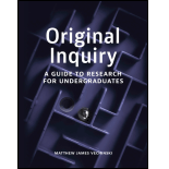 Original Inquiry: A Guide to Research for Undergraduates