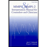 MMPI and MMPI-2 : Interpretation Manual for Counselors and Clinicians