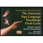 American Sign Language Handshape Flash Cards: Set II