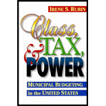 Class, Tax, and Power : Municipal Budgeting in the United States