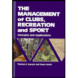 Management of Clubs, Recreation, and Sport : Concepts and Applications