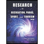 Research in Recreation, Parks, Sport and Tourism