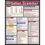 Italian Grammar: Quick Study Chart