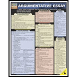 Argumentative Essay: Quick Study Chart