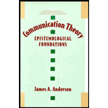 Communication Theory: Epistemological Foundations