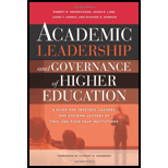 Academic Leadership and Governance of Higher Education: A Guide for Trustees, Leaders, and Aspiring Leaders of Two-and Four-Year Institutions