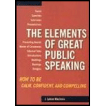 Elements of Great Public Speaking