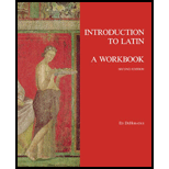 Introduction to Latin: A Workbook