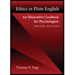 Ethics in Plain English: Illustrative Casebook for Psychologists