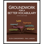 Groundwork for Better Vocabulary