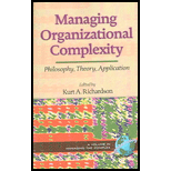 Managing Organizational Complexity: Philosophy, Theory and Application